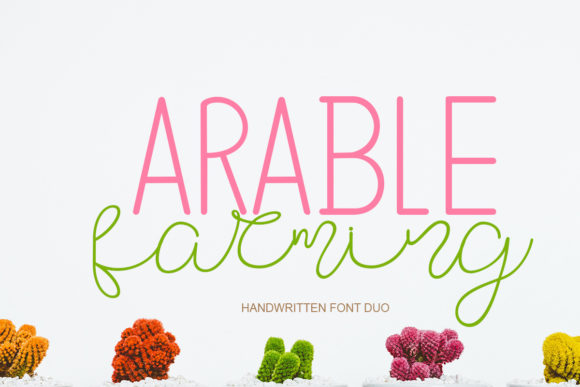 Arable Farming Font for Modern Brand Identity Design