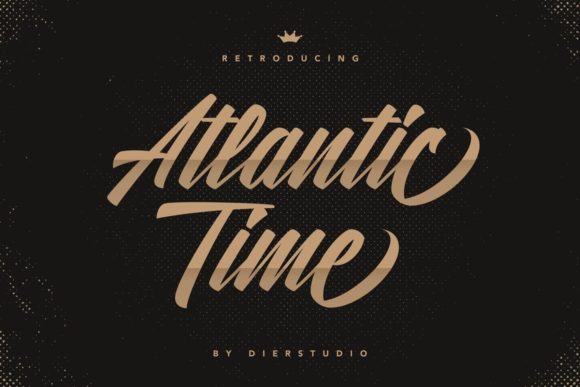 Atlantic Time: A Romantic Script Handwritten Font for Thoughtful Design