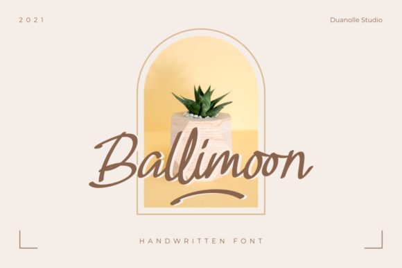 Ballimoon: A Refined Script Font for Editorial Elegance
