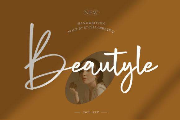 Beautyle: A Modern Script Font for Thoughtful Editorial Design