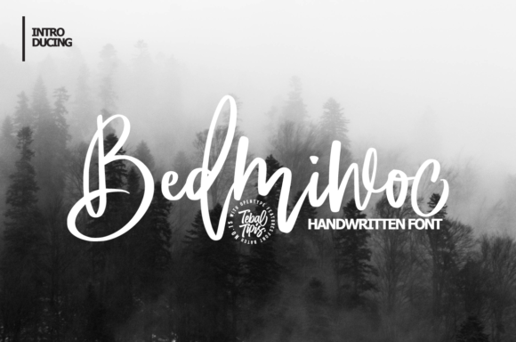 Bedmiwoc Script Font for Elegant Handmade Branding