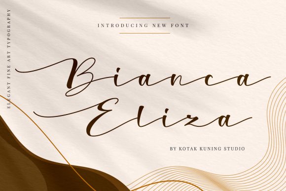 Bianca Eliza Script Font for Elegant Digital Branding