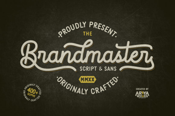 Brandmaster: A Vintage Duo Font for Real Small Business Branding