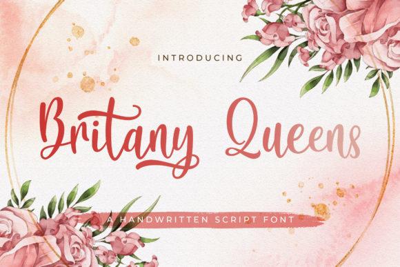 Britany Queens Script Font for Polished Brand Visuals