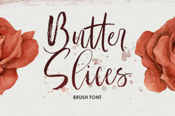 Butter Slices Font: Modern Calligraphy for Handmade Brands