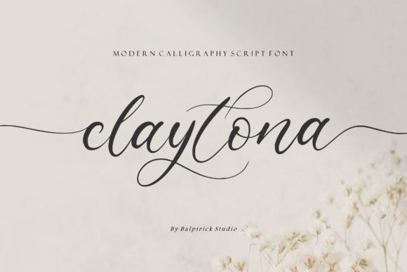 Claytona: A Playful Script Font for Editorial Charm