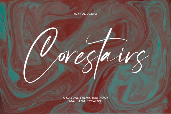 Corestairs Script Font for Elegant Handmade Products