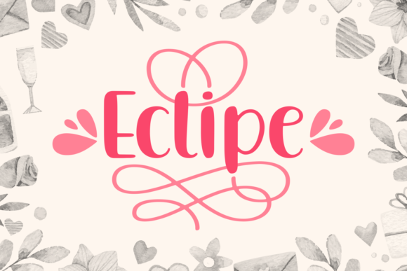 Eclipe: A Whimsical Script Font for Editorial Design