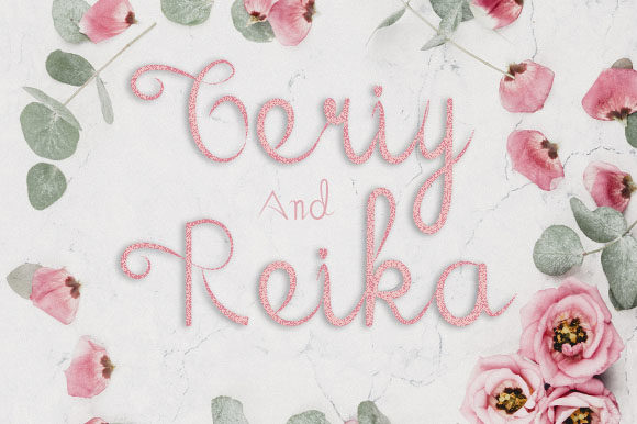 Geriy and Reika Script Font for Elegant Handmade Design