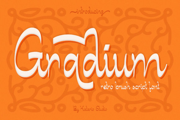Gradium: A Paint Brushed Script Font for Elegant Editorial Design