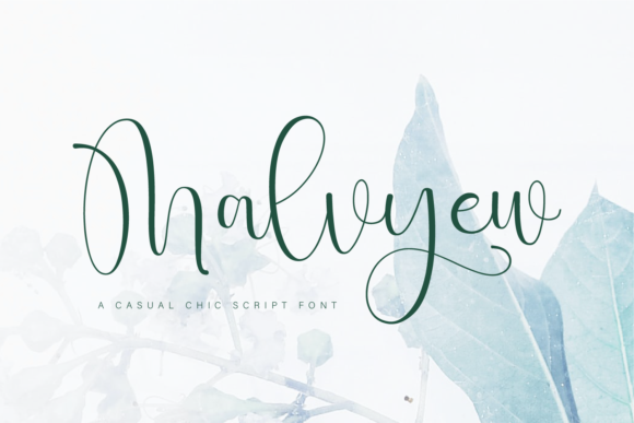 Malvyew: An Elegant Script Font for Thoughtful Editorial Design