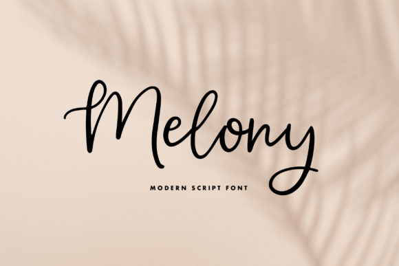 Melony: An Elegant Script Font for Refined Brand Identity