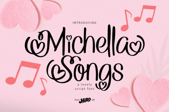 Michella Songs: A Romantic Script Handwritten Font for Digital Brands