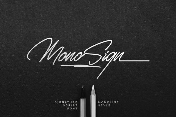 Monosign: A Signature Script Font for Handmade Charm