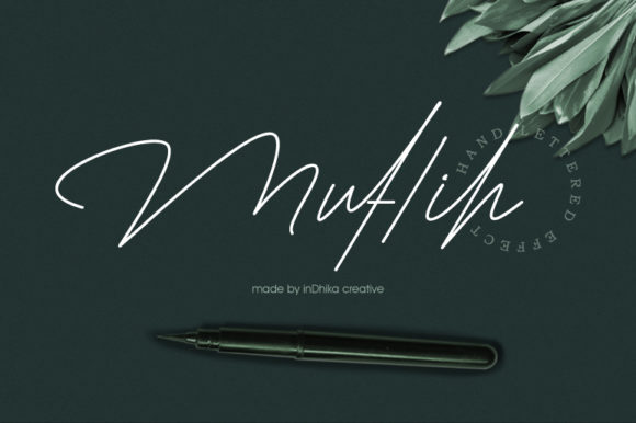 Muflih: A Refined Script Font for Elegant Brand Identity