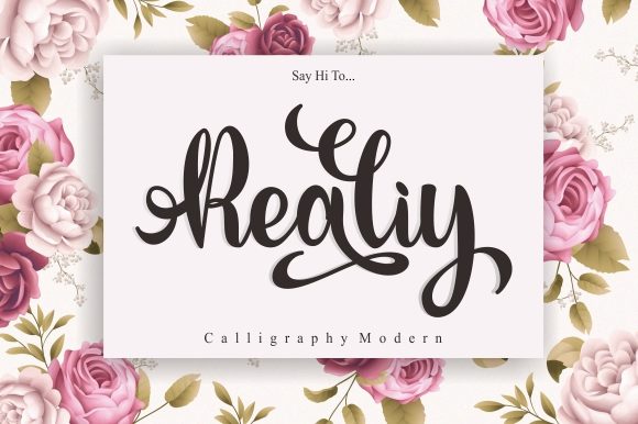 Realiy: A Daring Script Handwritten Font for Digital Branding