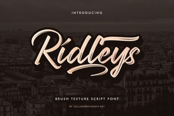 Ridleys Script Font for Creative Branding Projects