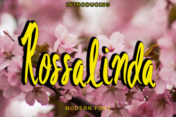 Rossalinda: A Modern Script Font for Bold Brand Messaging