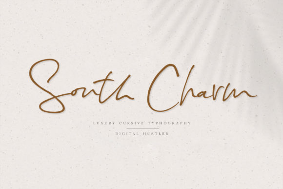 South Charm: A Stylish Script Handwritten Font for Digital Branding