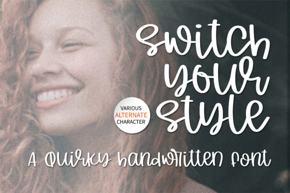 Switch Your Style Script Font for Handmade Creators