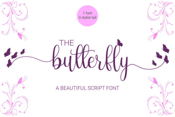 The Butterfly Script Handwritten Font for Enchanting Designs