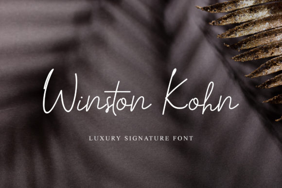 Winston Kohn Font for Elegant Handmade Design