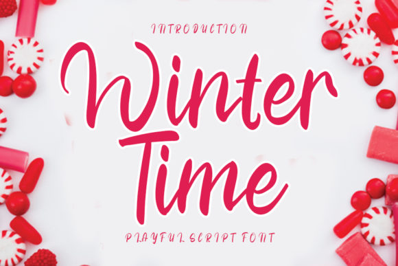 Winter Time Script Font for Small Business Branding